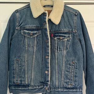 Levi’s Women’s Original Sherpa Trucker Jacket - Medium Wash - Size Small